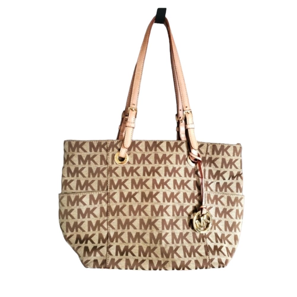 Michael Kors Monogram Shoulder Tote